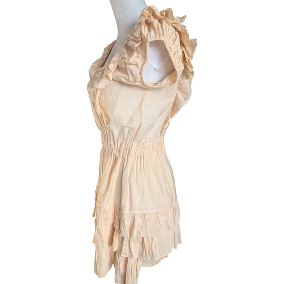 LoveShackFancy Ivoire Ruffle Mini Dress XS - Picture 6 of 11